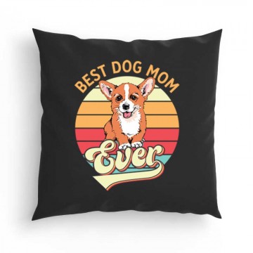 Best Dogmom Retro - Corgi Párna