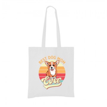 Best Dogmom Retro - Corgi Bevásárló táska