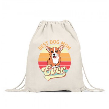 Best Dogmom Retro - Corgi Tornazsák