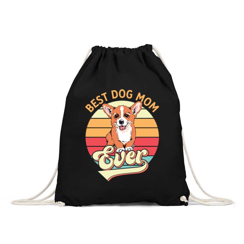 Best Dogmom Retro - Corgi Tornazsák