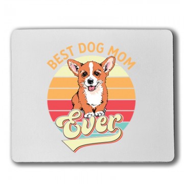 Best Dogmom Retro - Corgi Egérpad