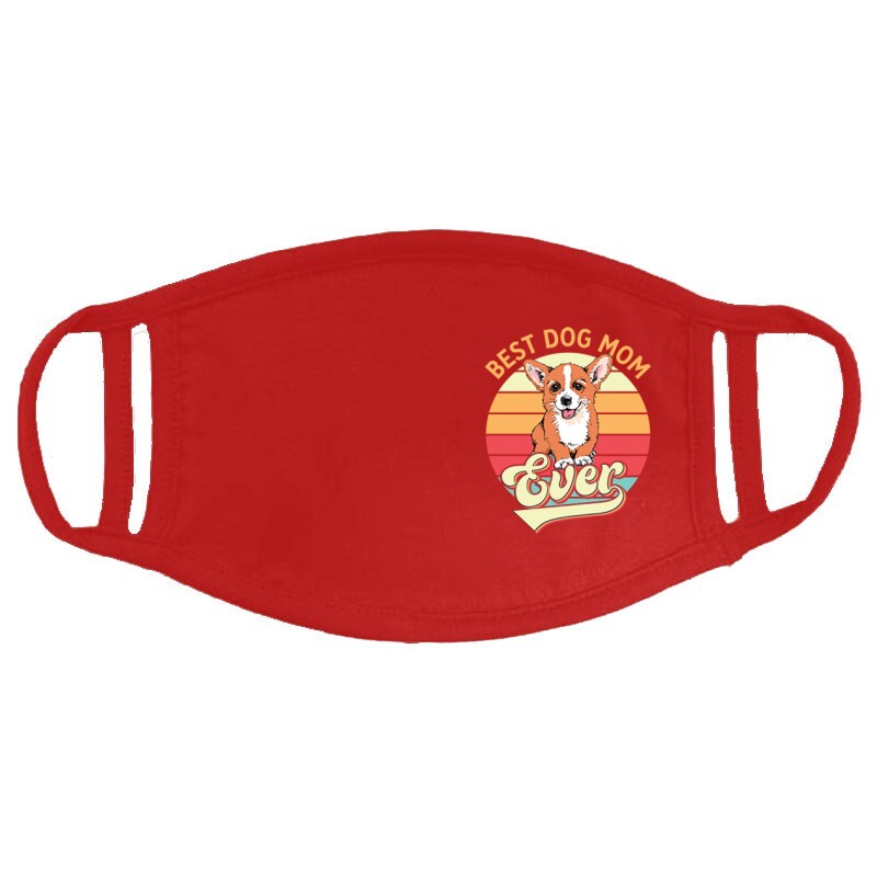 Best Dogmom Retro - Corgi Arcmaszk