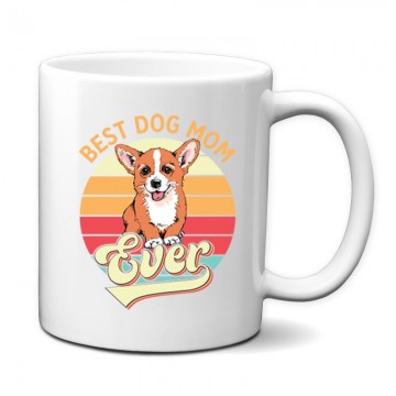 Best Dogmom Retro - Corgi Bögre