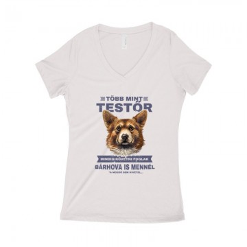 Több mint Testőr Corgi Női póló V kivágott