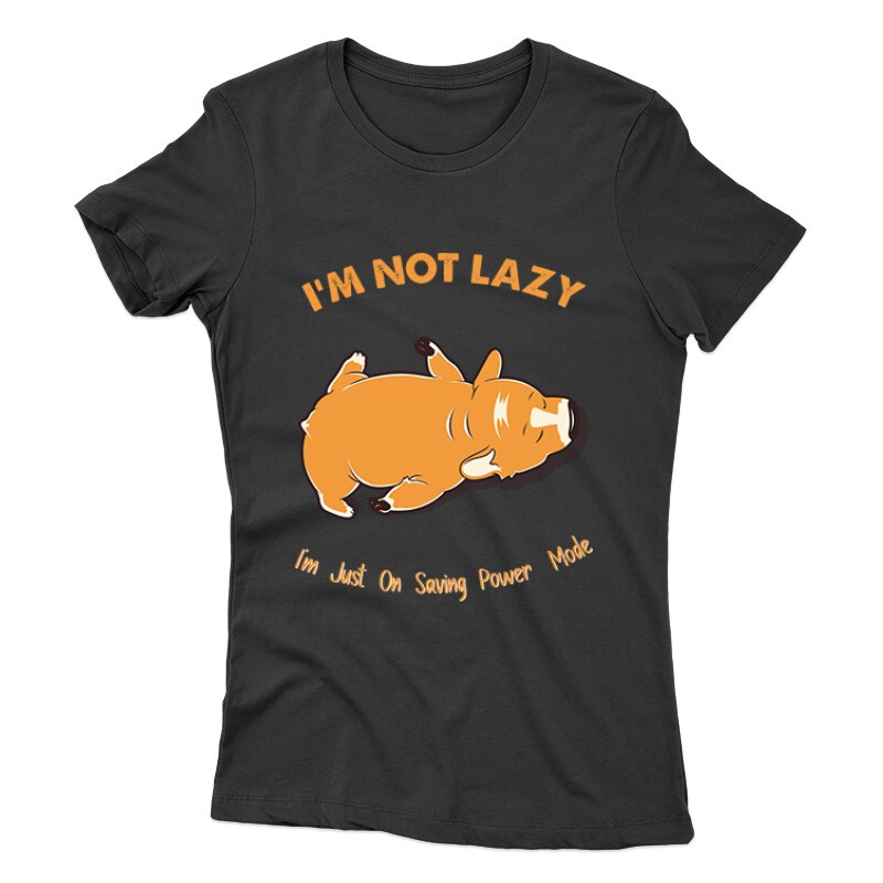 Lazy Corgi Női póló
