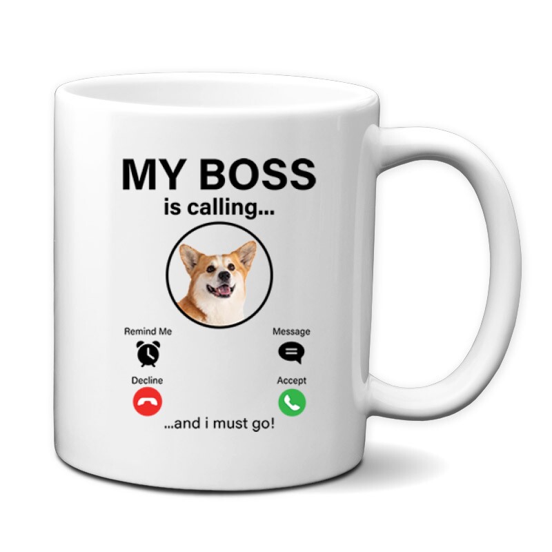 My Boss Calling Corgi Bögre