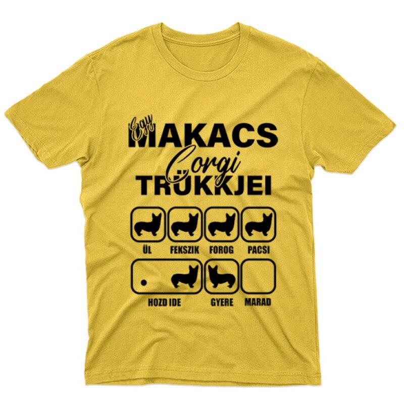 Makacs Corgi Trükkjei Férfi póló