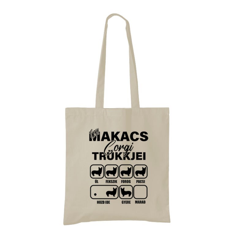 Makacs Corgi Trükkjei Bevásárló táska
