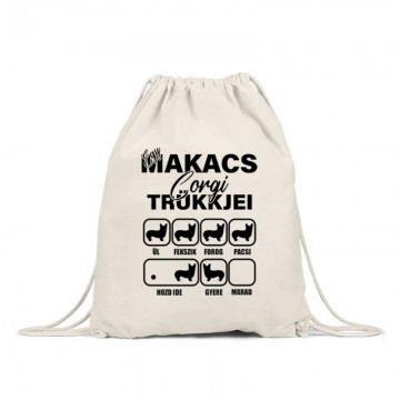 Makacs Corgi Trükkjei Tornazsák