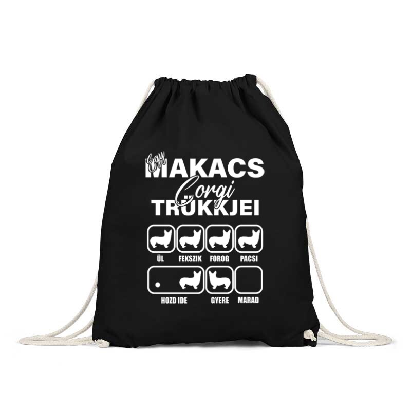 Makacs Corgi Trükkjei Tornazsák
