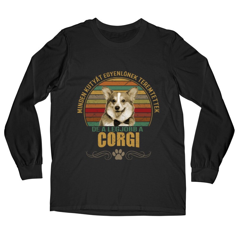 Minden Kutyát Egyenlőnek Corgi Hosszú ujjú póló