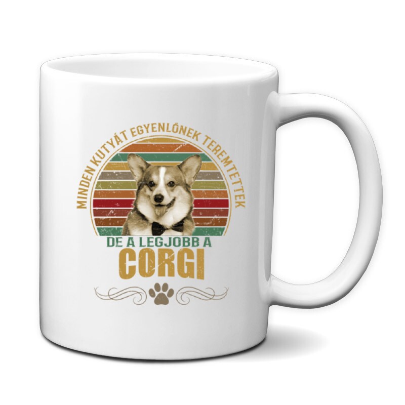 Minden Kutyát Egyenlőnek Corgi Bögre