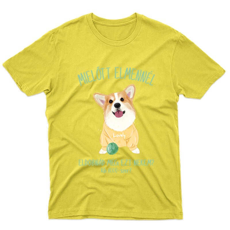 Eldobnád nekem? - Corgi Férfi póló