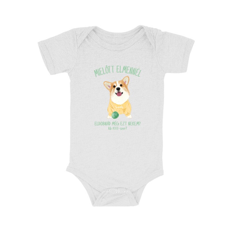 Eldobnád nekem? - Corgi Bébi body