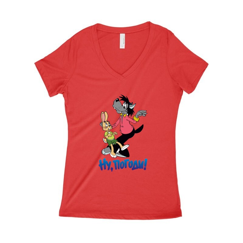 No, megállj csak! Női póló V kivágott