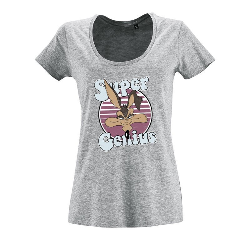 Super Genius O nyakú női póló