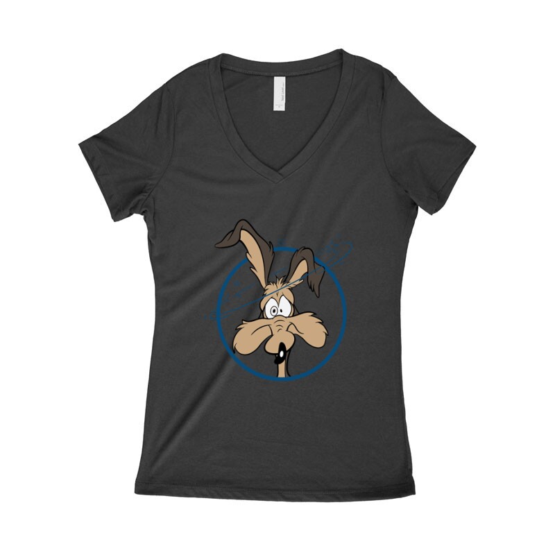 Coyote WOO... Női póló V kivágott