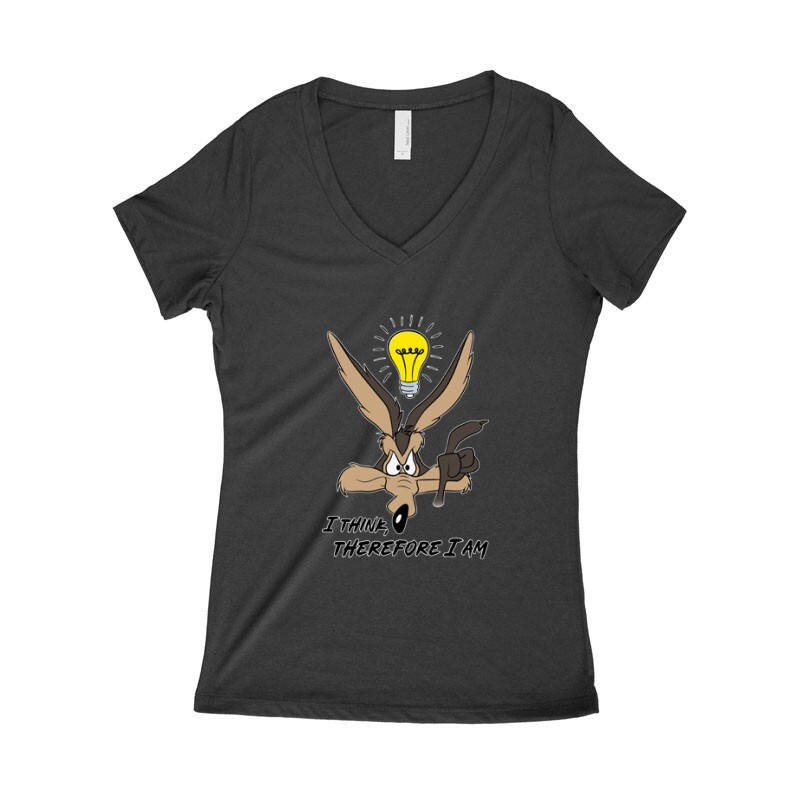 I think, therefore I am Női póló V kivágott
