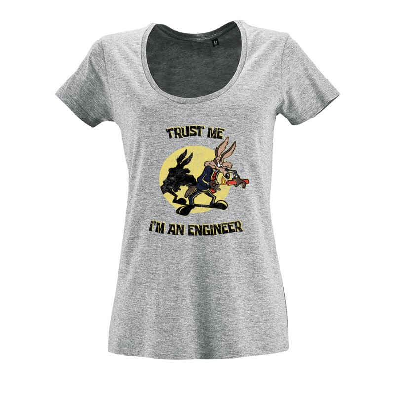 Trust  Me I'm an Engineer O nyakú női póló