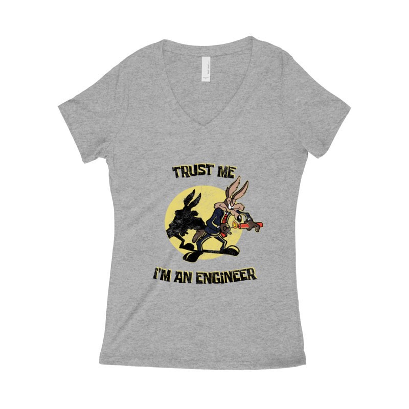 Trust  Me I'm an Engineer Női póló V kivágott
