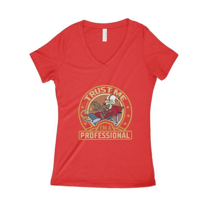 Trust Me I'm a Professianal ! Női póló V kivágott