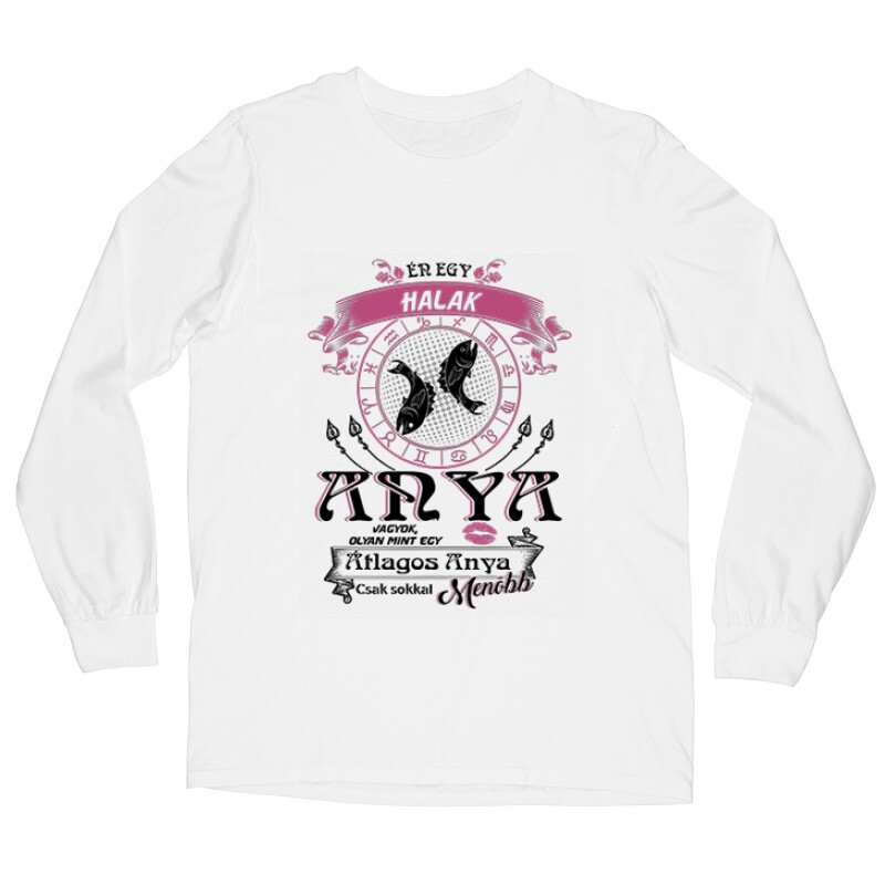 Halak Anyuka Vagyok Hosszú ujjú póló