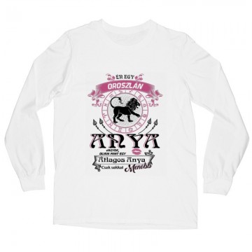 Oroszlán Anyuka Vagyok Hosszú ujjú póló