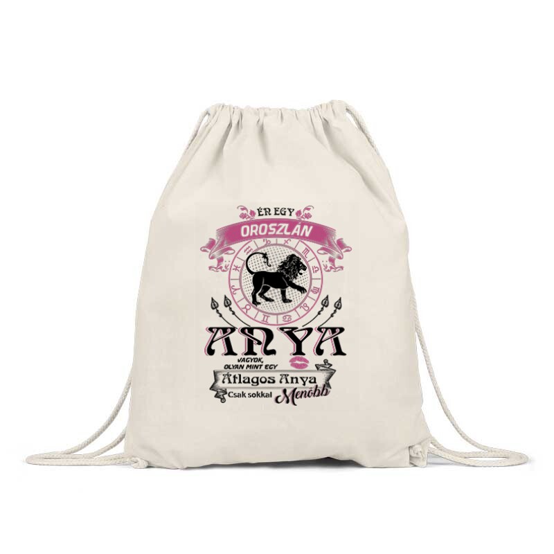 Oroszlán Anyuka Vagyok Tornazsák