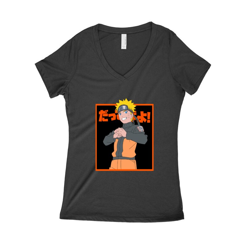 Naruto Női póló V kivágott