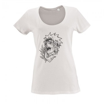 Naruto scream O nyakú női póló
