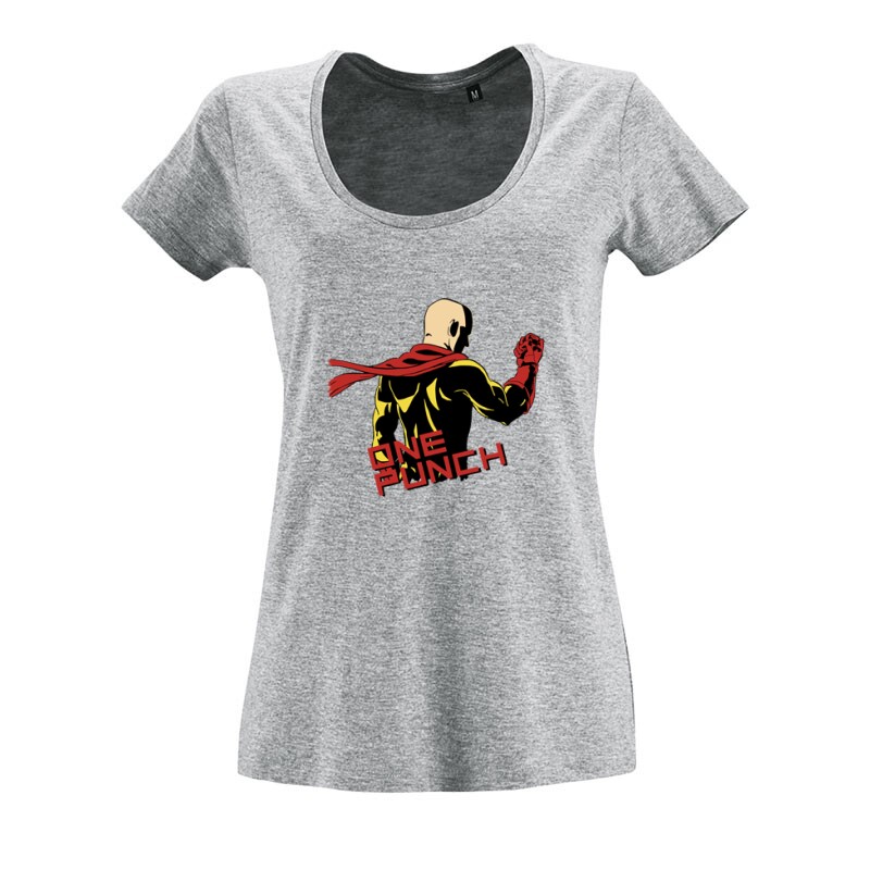 One punch O nyakú női póló