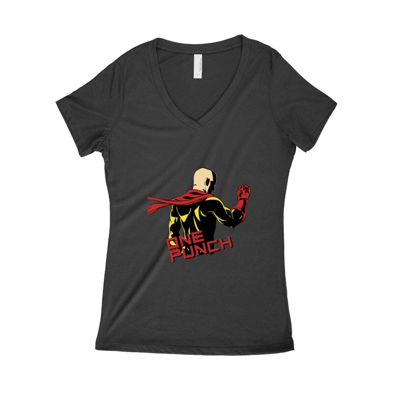 One punch Női póló V kivágott