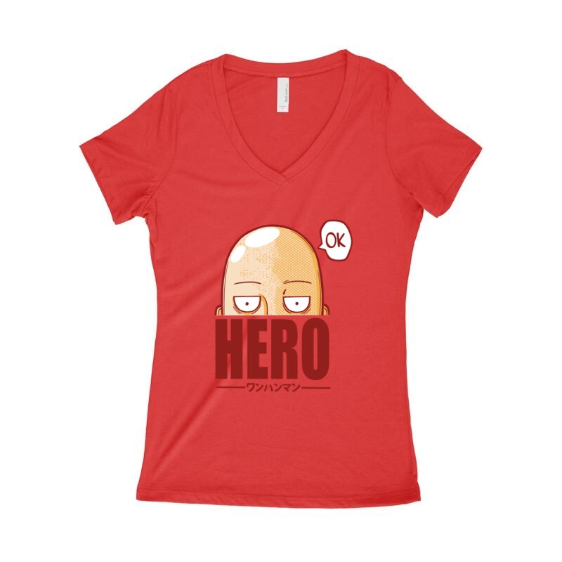 One punch man Hero Női póló V kivágott