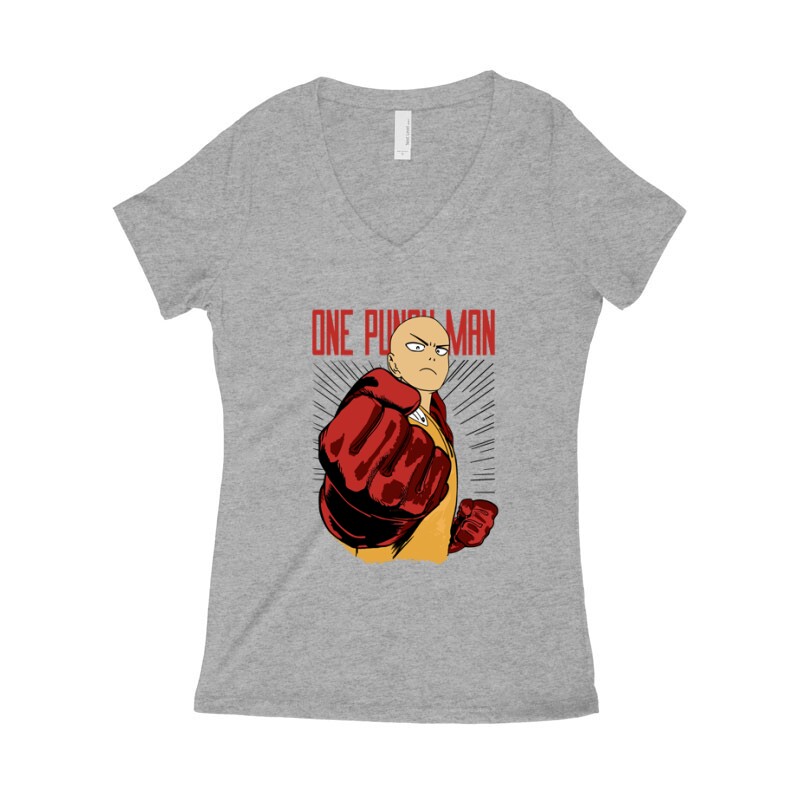 One punch man nervous Női póló V kivágott