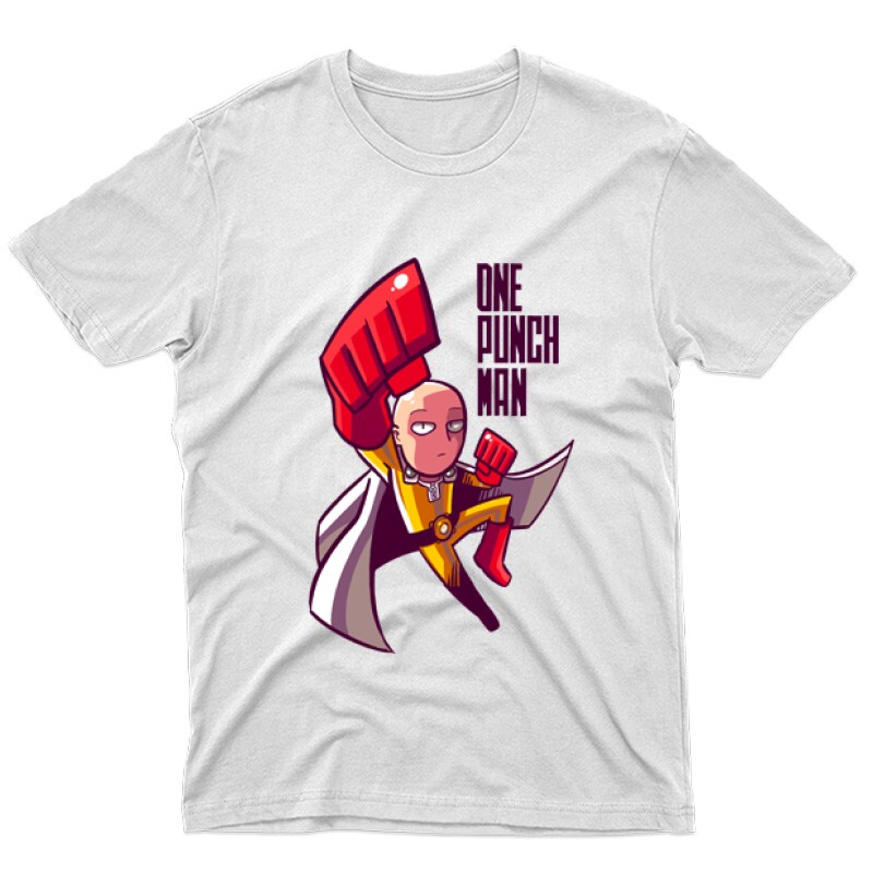 One punch man flying Férfi póló
