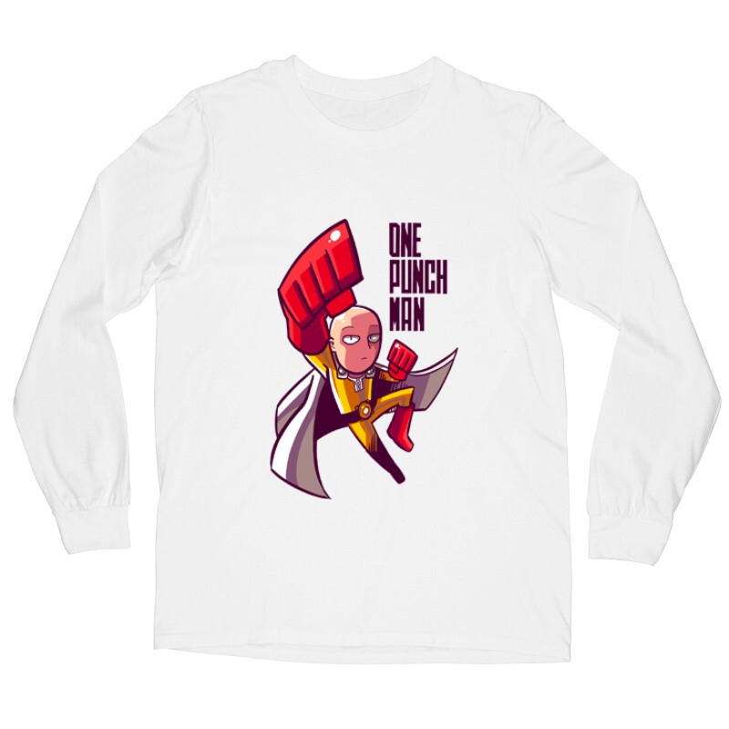 One punch man flying Hosszú ujjú póló