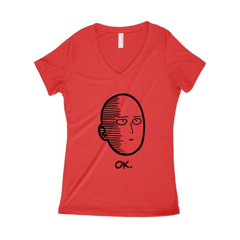 One punch man Hero Ok. Női póló V kivágott