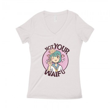 Not Your Waifu Női póló V kivágott