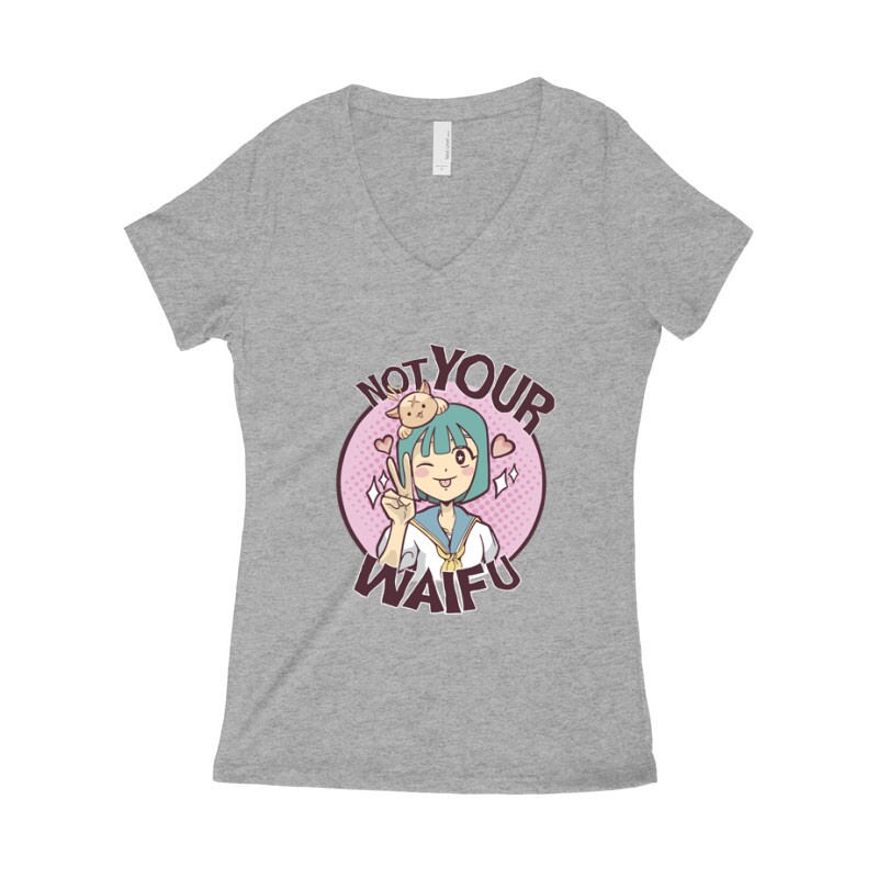 Not Your Waifu Női póló V kivágott