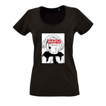 Waifu O nyakú női póló