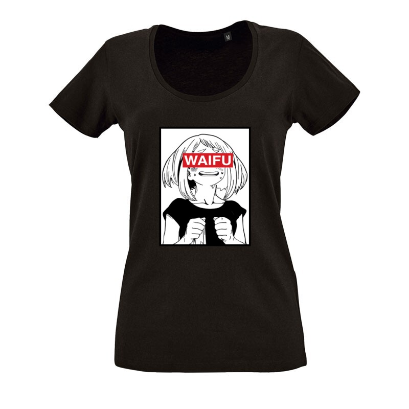 Waifu O nyakú női póló
