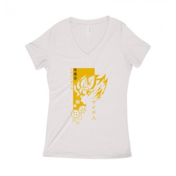 Son Goku Női póló V kivágott