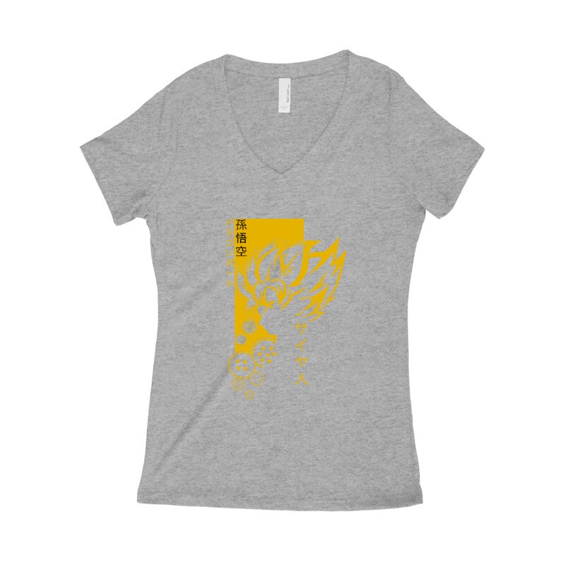 Son Goku Női póló V kivágott