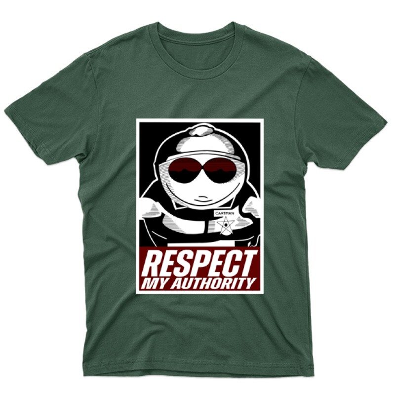 Respect my authority Férfi póló