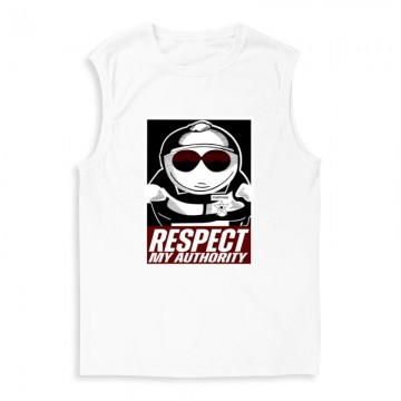 Respect my authority Férfi Trikó