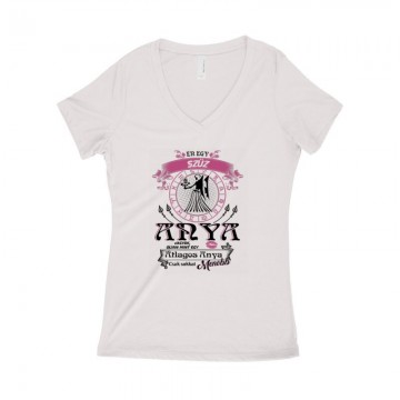 Szűz Anyuka Női póló V kivágott