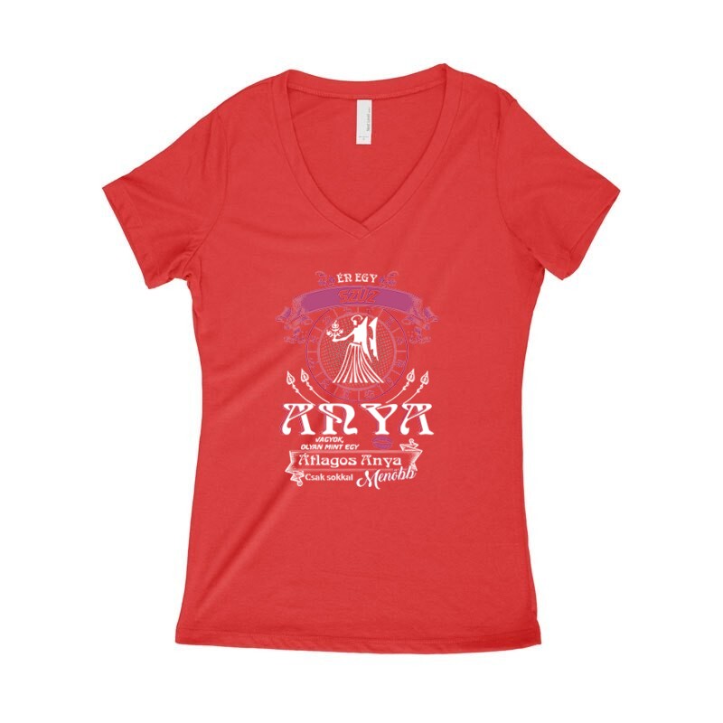 Szűz Anyuka Női póló V kivágott