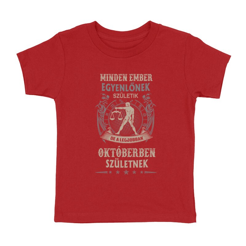 Minden Ember Eygenlőnek Születik-Mérleg Gyermek póló