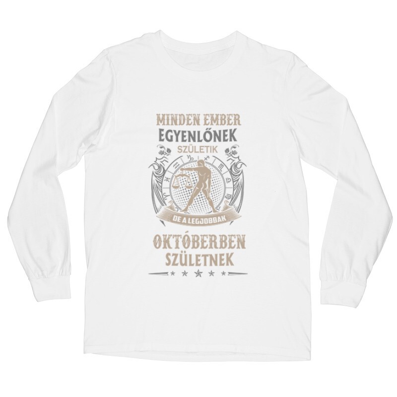 Minden Ember Eygenlőnek Születik-Mérleg Hosszú ujjú póló