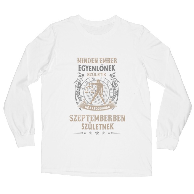Minden Ember Egyenlőnek Születik Mérleg (09) Hosszú ujjú póló